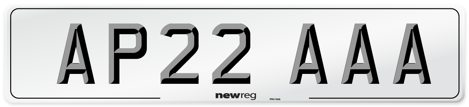 AP22 AAA Number Plate from New Reg